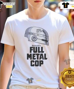Good Detroit's Full Metal Cop T-Shirt featuring bold graphics and a stylish design for fans of unique apparel.