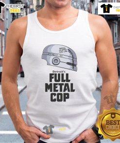 Good Detroit's Full Metal Cop Tank Top featuring a bold graphic design, perfect for casual wear and fans of edgy fashion.