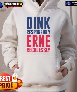 Good Dink Responsible Erne Recklessly Pickleball Hoodie in vibrant colors, perfect for pickleball enthusiasts and casual wear.