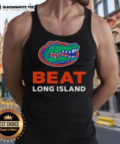 Florida Gators tank top celebrating the team's victory over Long Island, perfect for fans of college sports fashion.