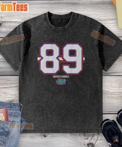 Good Florida Gators football Hayden Hansen 89 stripe washed t-shirt in orange and blue, perfect for game day.
