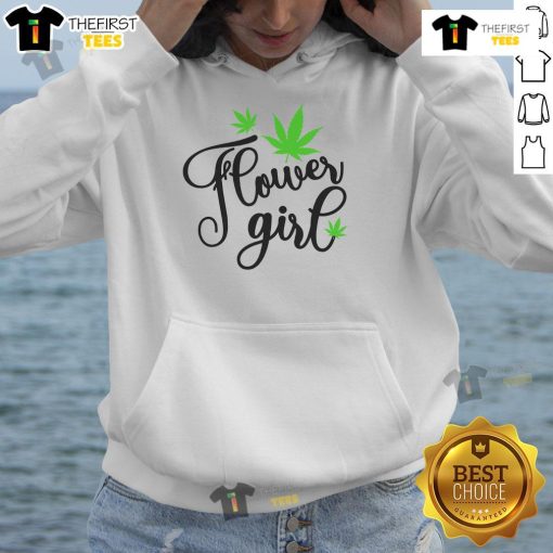 Good Flower Girl Cannabis Leaf Hoodie featuring a vibrant cannabis leaf design on a stylish hoodie.