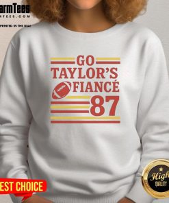 Alt Text: Good Game Day sweatshirt featuring Taylor's fianc's Chiefs Number 87 design, perfect for football fans.