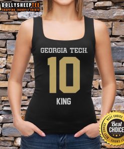 Good Georgia Tech Yellow Jackets football tank top featuring Haynes King design for fans and players alike.