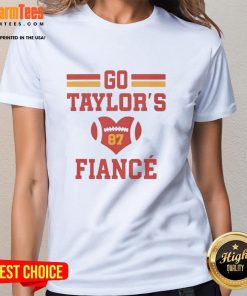 Good Go Taylor's fianc Kelce Football Heart Number 87 Ladies Tee design featuring stylish graphics and vibrant colors.