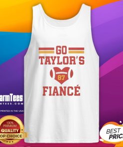 Good Go Taylor's fianc Kelce football heart number 87 tank top featuring vibrant graphics and stylish design.