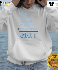 Good Goff Hutch Sewell Branch St. Brown hoodie featuring team colors and logo, perfect for fans of the Detroit Lions.