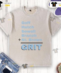 Alt Text: Good Goff Hutch Sewell Branch St Brown Washed T-Shirt in casual style, perfect for sports fans and everyday wear.