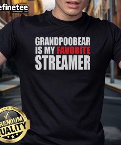 Good Grandpoobear Is My Favorite Streamer T-Shirt featuring a bold design celebrating the popular Twitch streamer.
