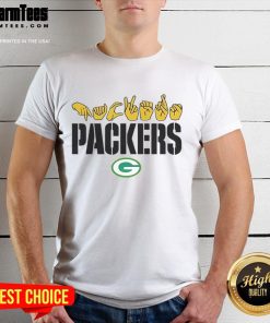 Good Green Bay Packers Youth Love Sign T-Shirt featuring hand signals, perfect for young fans supporting their team.