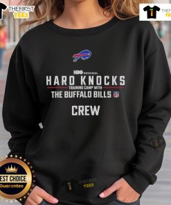 Buffalo Bills sweatshirt from Good Hard Knocks Training Camp, showcasing team spirit and athletic style.
