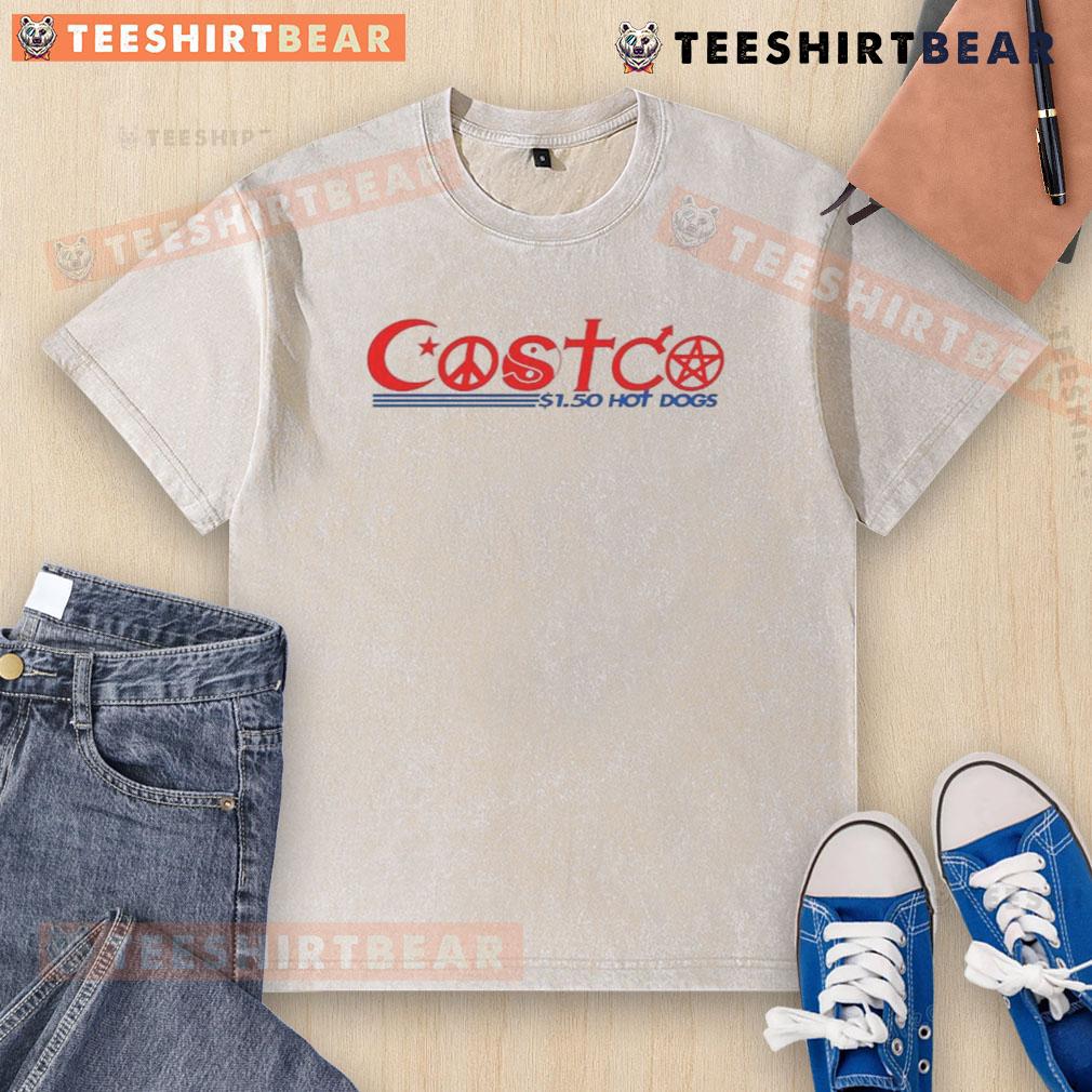 Good I Exist On 1.50 Hot Dogs Cost Washed T Shirt Alt Text: Good I Exist on 1.50 Hot Dogs Cost washed t-shirt, featuring a playful design and vibrant colors perfect for casual wear.