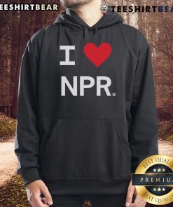 Good I Heart NPR Hoodie in vibrant colors, perfect for NPR fans who love stylish and comfortable apparel.