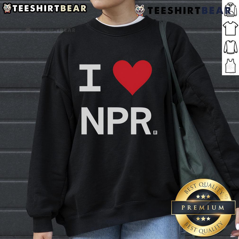 Good I Heart Npr Sweatshirt Good I Heart NPR Sweatshirt in cozy fabric, perfect for fans of National Public Radio and casual style.