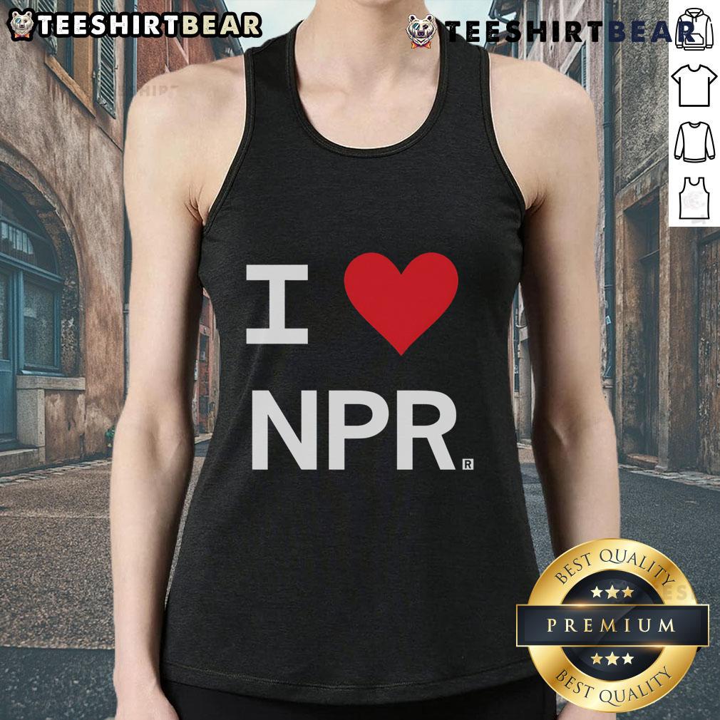 Good I Heart Npr Tank Top Good I Heart NPR Tank Top featuring bold graphic design, perfect for NPR fans and casual summer wear.