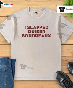 Good I Slapped Ouiser Boudreaux washed t-shirt featuring a fun graphic design, perfect for casual wear and fans of the movie.