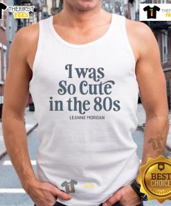 80s tank top featuring 'Good I Was So Cute' slogan, vibrant colors, and retro design, perfect for vintage fashion lovers.