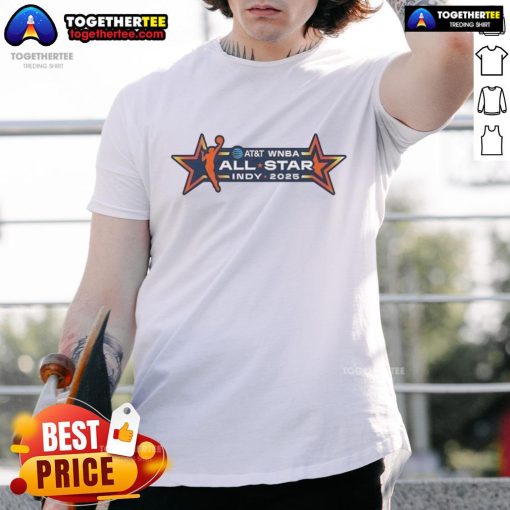 Alt Text: Good Indy 2025 WNBA All-Star T-Shirt featuring vibrant design, perfect for basketball fans celebrating the event.