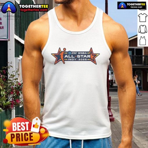 Good Indy 2025 WNBA All-Star tank top featuring vibrant colors and stylish design for basketball fans.