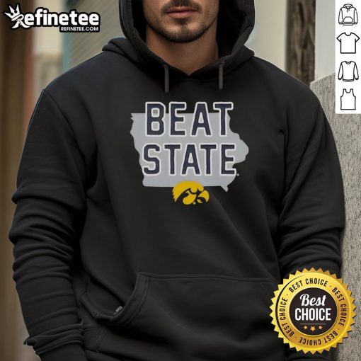 Good Iowa Beat State hoodie featuring a stylish design, perfect for fans showing their team spirit and support.
