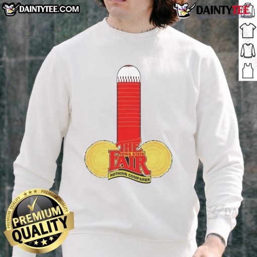 Good Iowa State Fair Nothing Compares sweatshirt in vibrant colors, perfect for celebrating Iowa's iconic fair culture.