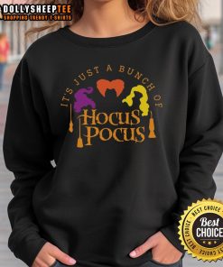 Cozy 'Good It's Just A Bunch Of Hocus Pocus' sweatshirt featuring playful Halloween-themed graphics.