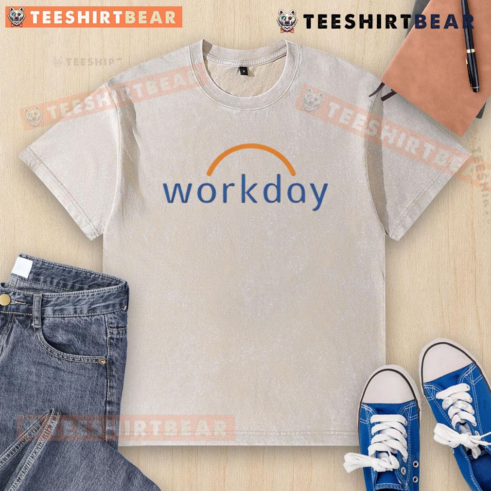 Good Justin Rose Majors Wearing Workday Logo Washed T Shirt Justin Rose in a Workday logo washed t-shirt, showcasing a relaxed style during a major golf event.