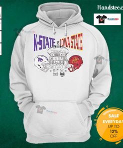Good Kansas State vs Iowa State College Football Classic 2025 hoodie featuring team colors and logo.