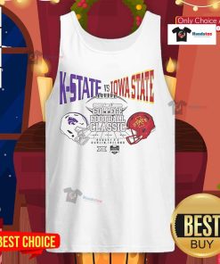 Good Kansas State vs Iowa State College Football Classic 2025 tank top featuring team logos and vibrant colors.