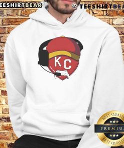 Good KC Mustache Heart Red Kansas City Chiefs Hoodie featuring a stylish design for fans of the Chiefs.