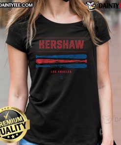Alt Text: Good Kershaw Los Angeles Ladies Tee featuring stylish design and comfortable fit for fans of Los Angeles sports.