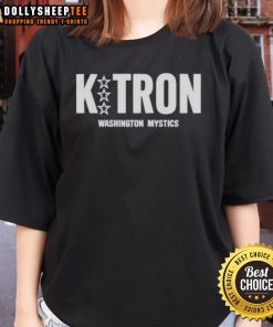Good Kitron Washington Mystics Ladies Tee featuring team logo and vibrant design, perfect for fans and casual wear.