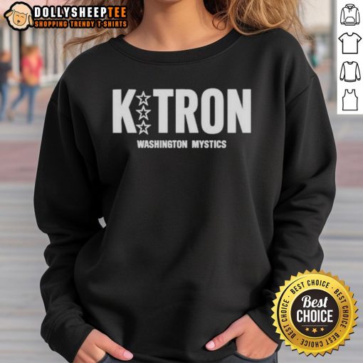 Alt Text: Cozy Good Kitron Washington Mystics sweatshirt in navy blue, perfect for fans showing team spirit and style.