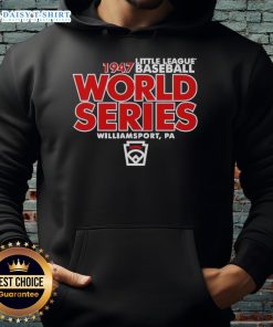 Good Little League Baseball World Series Est. 1947 Legacy Hoodie featuring classic design and vibrant colors for fans.