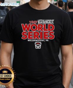 Good Little League Baseball World Series Est 1947 Legacy T-Shirt features vintage design celebrating youth baseball traditions.