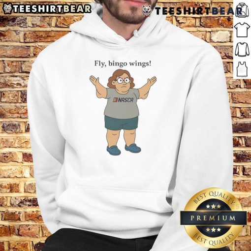 Good Nascr Fly Bingo Wings Hoodie featuring a stylish design and comfortable fit, perfect for casual wear and bingo lovers.