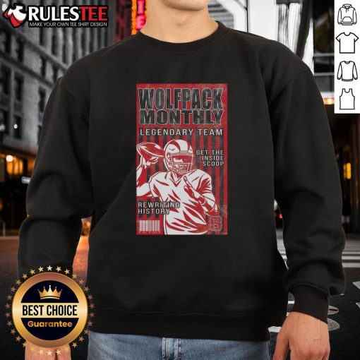 Cozy NC State Wolfpack Legend sweatshirt featuring a stylish design, perfect for fans seeking insider scoop on team spirit.
