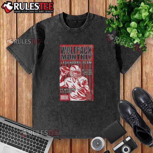 Good NC State Wolfpack Legend Team Get In The Inside Scoop washed t-shirt featuring bold team graphics and comfortable fit.