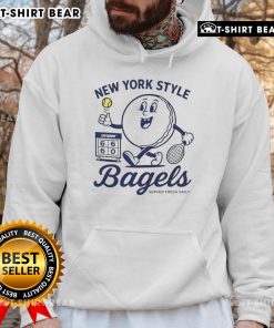 Good New York Style US Open Bagel Hoodie featuring a stylish design perfect for tennis fans and bagel lovers.