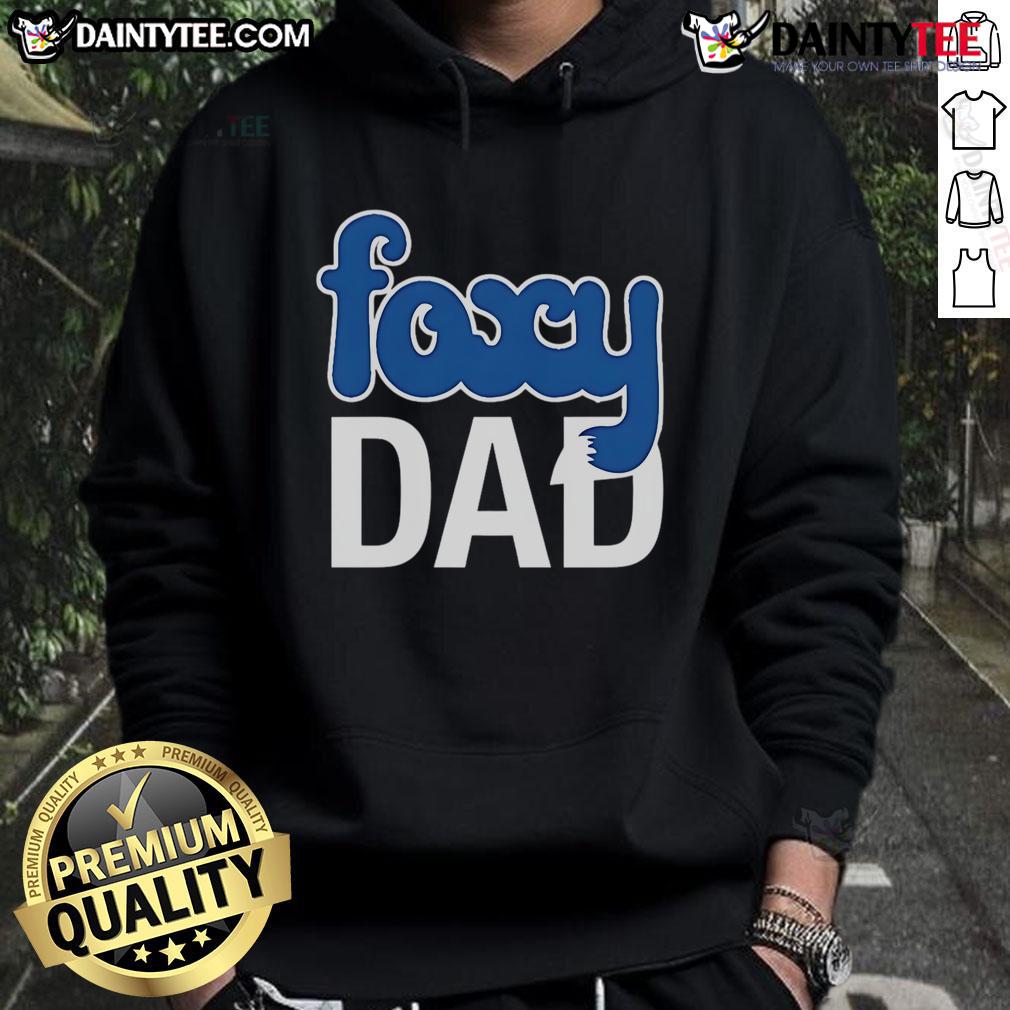 Good Nick Wilde Wearing Foxy Dad Hoodie Alt Text: Good Nick Wilde wearing a foxy dad hoodie, showcasing a playful and stylish look for fans of Zootopia.