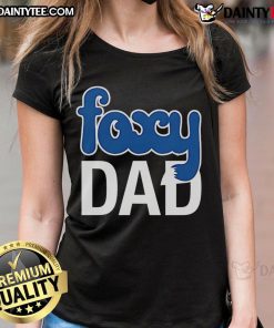 Good Nick Wilde wearing a Foxy Dad ladies tee, showcasing a fun and stylish design perfect for Disney fans.