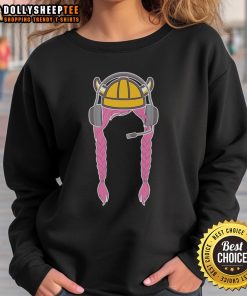Alt Text: Good NKU Esports sweatshirt featuring braids and helmet design, perfect for gaming fans and stylish comfort.