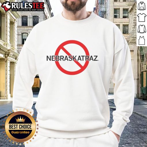 Good No Nebraskatraz Logo Sweatshirt showcasing a stylish design perfect for casual wear and Nebraska pride.