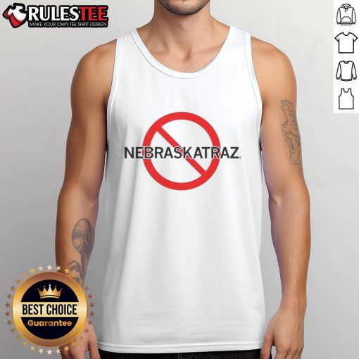 Good No Nebraskatraz logo tank top featuring a unique design for casual style and comfort.