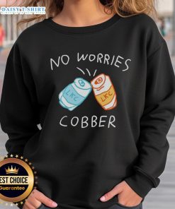 Good No Worries Cobber LKC Cans sweatshirt featuring a stylish design perfect for casual wear.