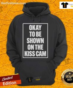 Good Okay To Be Shown On The Kiss Cam Hoodie, featuring a fun graphic design perfect for game day or casual outings.