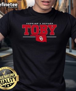 Good Oklahoma Sooners Black Forever Sooner T-Shirt featuring bold team logo, perfect for fans of OU football.