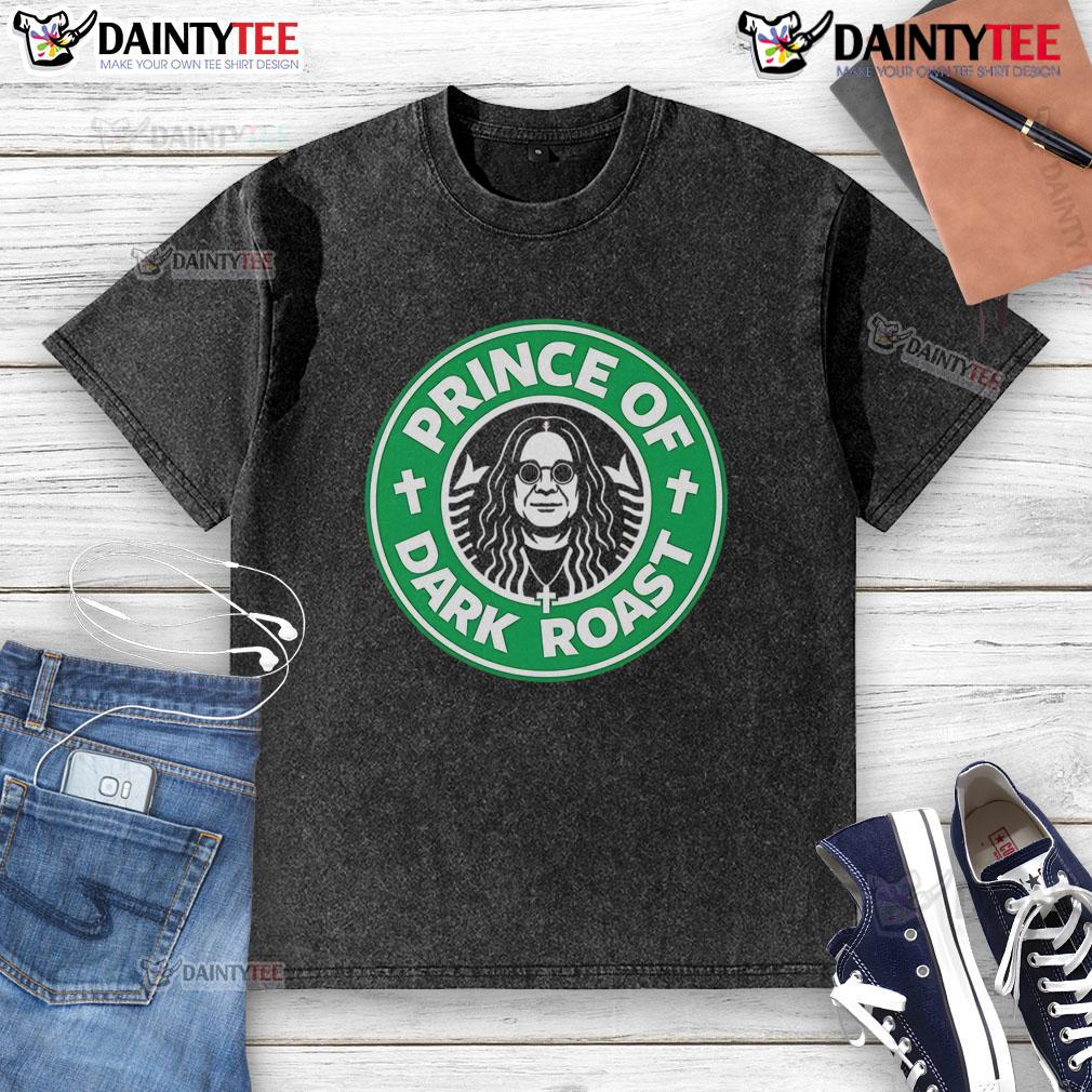 Good Osbourne Tribute Coffee Prince Of Dark Roast Washed T Shirt Good Osbourne Tribute Coffee 'Prince of Dark Roast' washed t-shirt, featuring a vintage design for coffee lovers.