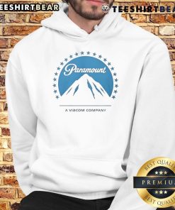 Cozy Good Paramount A Viacom Company hoodie in black, showcasing the logo prominently on the front.