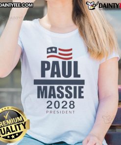 Good Paul Massie 2025 President ladies tee featuring a stylish design perfect for supporters and campaign events.